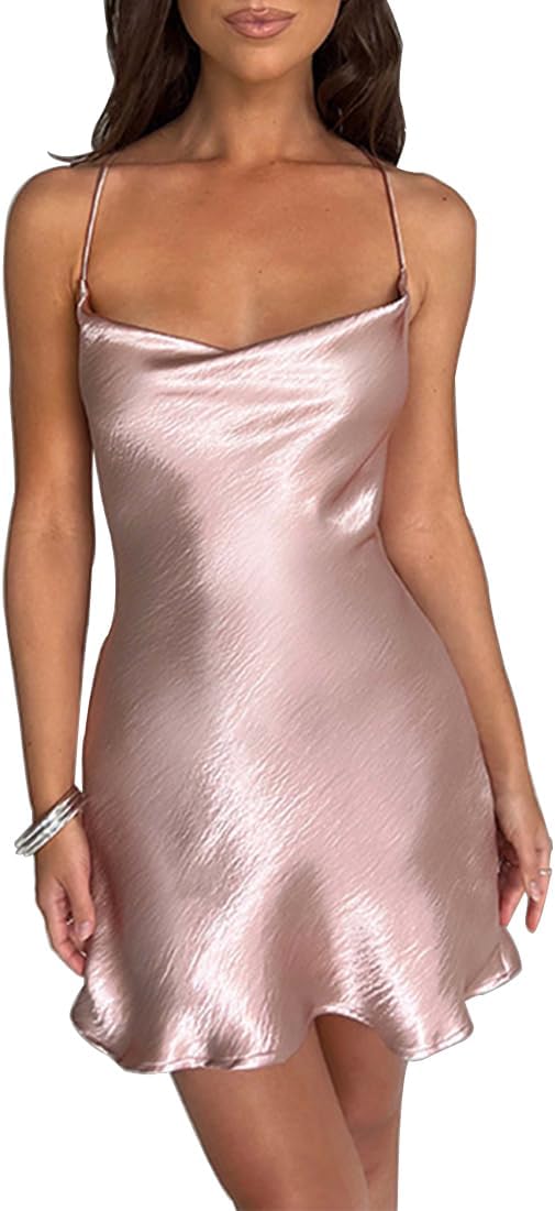 Spaghetti Strap Satin Dress Its Doctor Amber Spaghetti Strap Satin Dress Its Doctor Amber