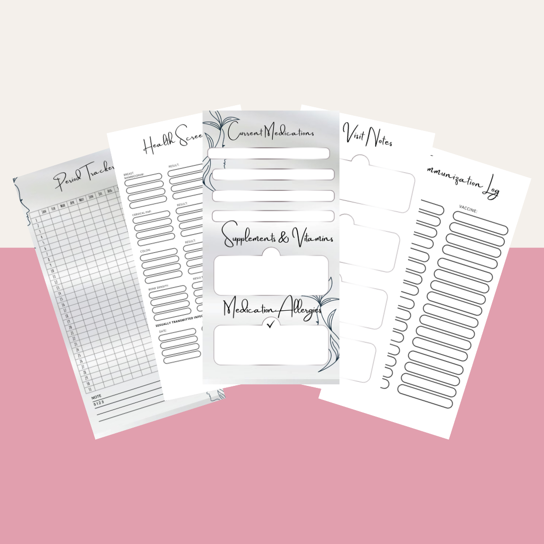 Her Medical Organizer + Calendar Pocket Size