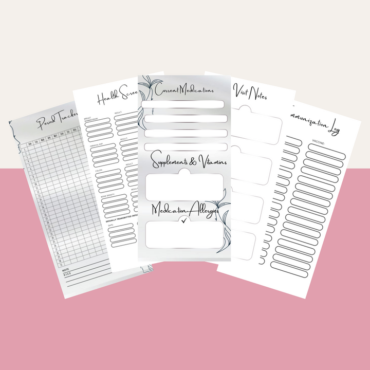 Her Medical Organizer + Calendar Pocket Size